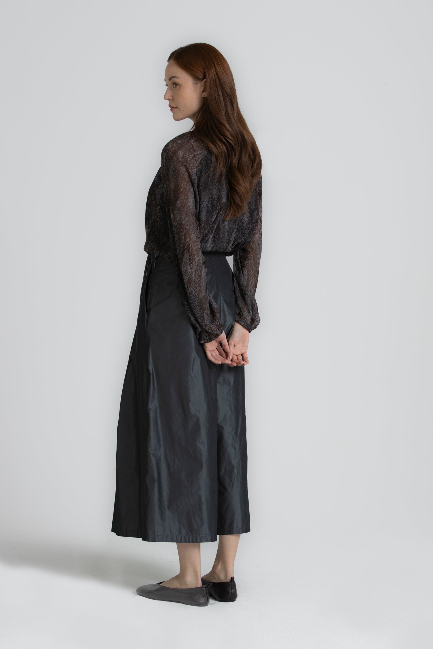 HELKE Blouse imprimée avec col châle