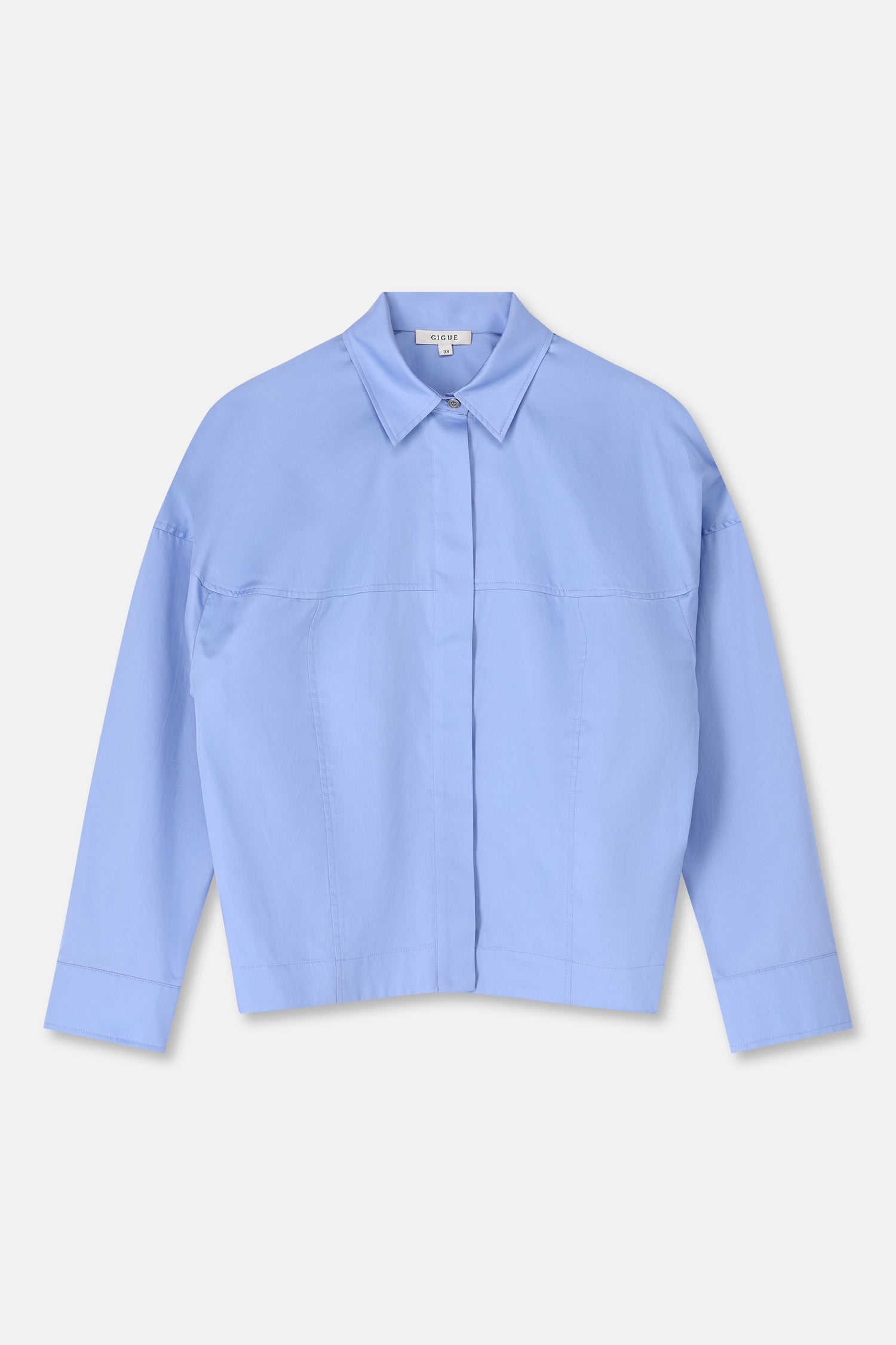 HELMO lichtblauwe blouse