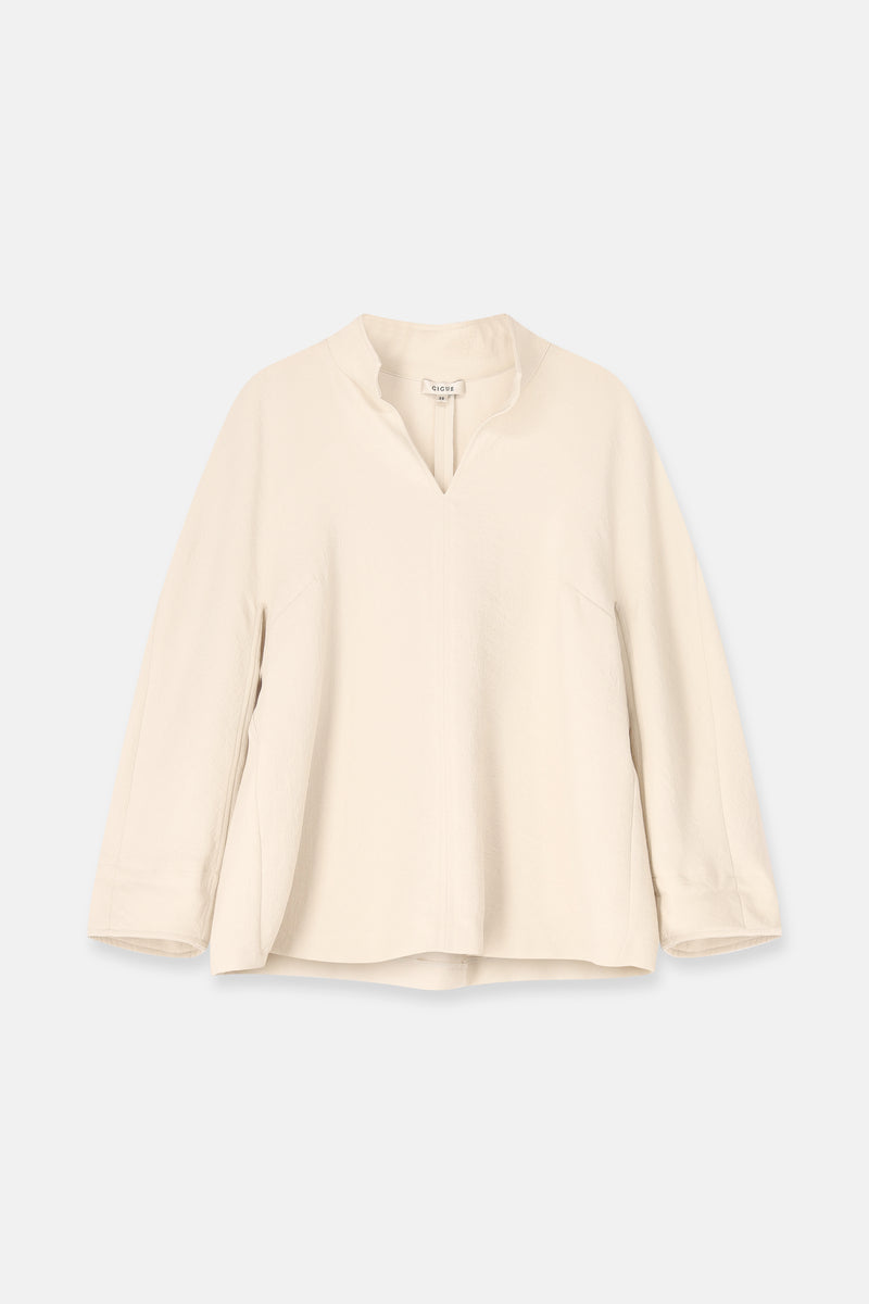 HENY Blouse mastic à col montant