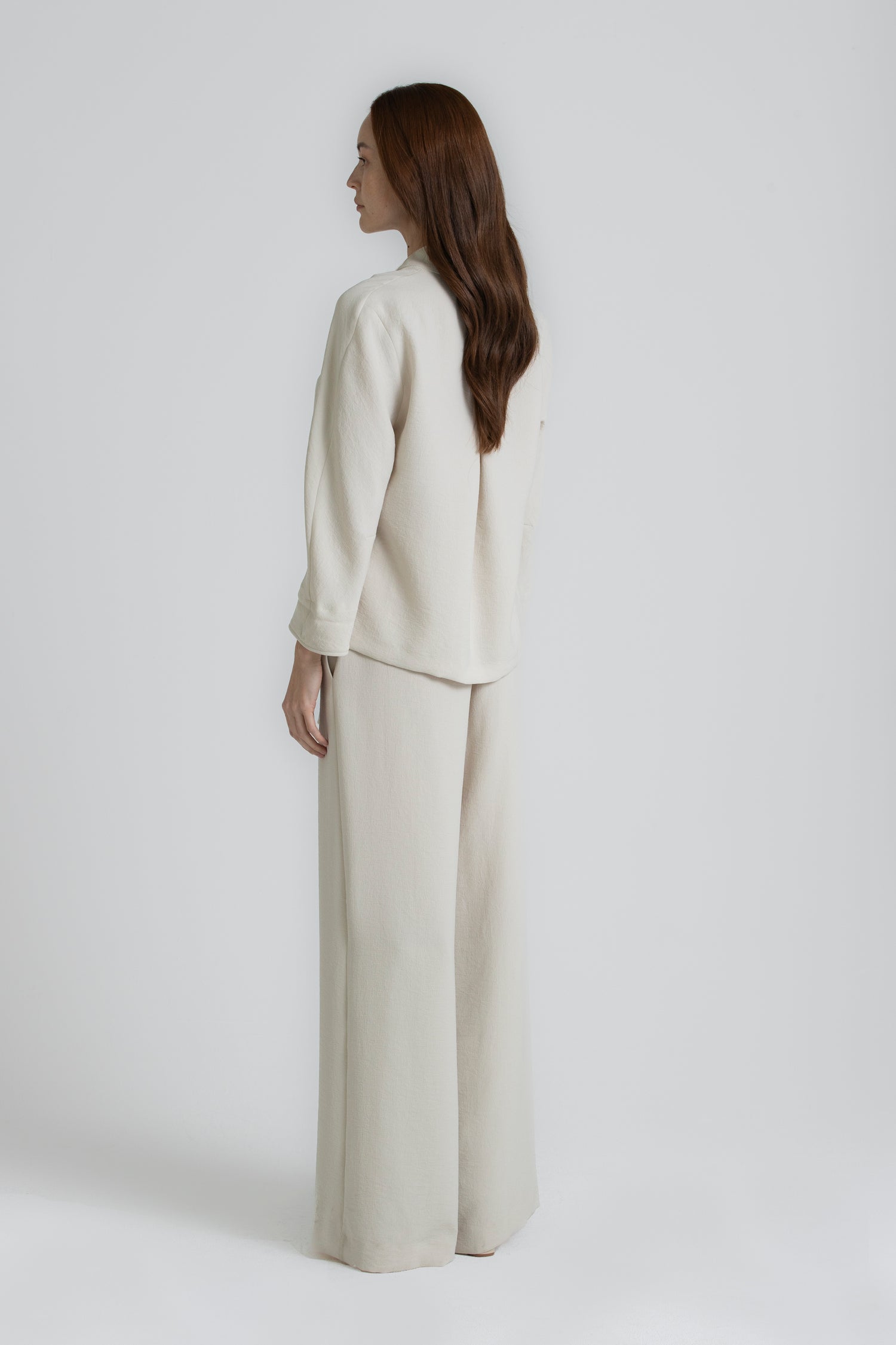 HENY Mastic blouse with stand collar