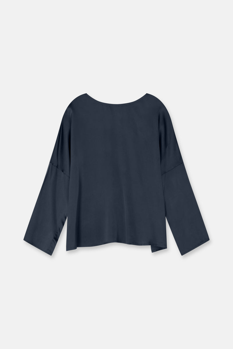 HERO Blouse en viscose navy