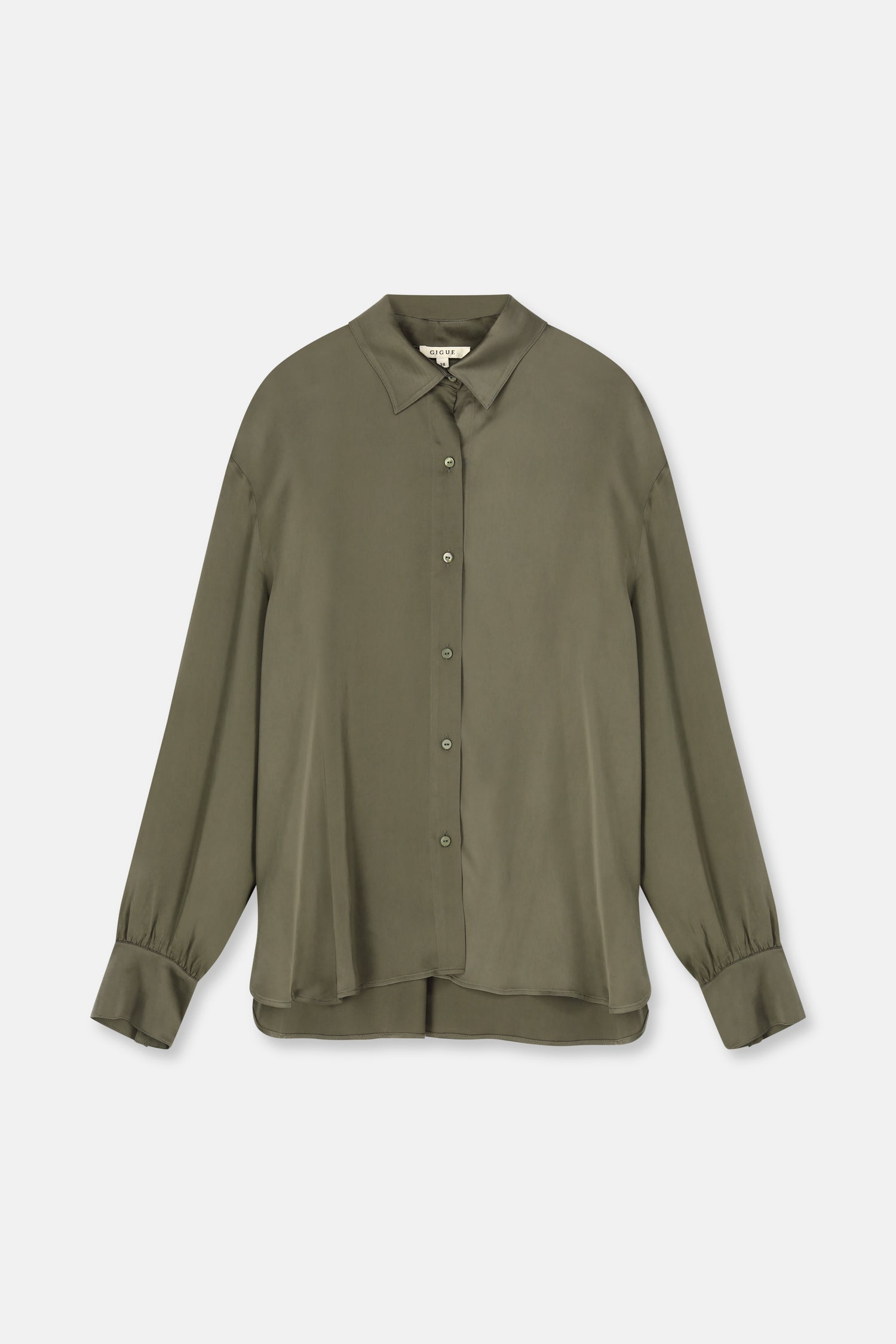 HESTIA Khaki fluid shirt