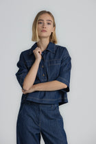 HIPPY Overshirt boxy en denim