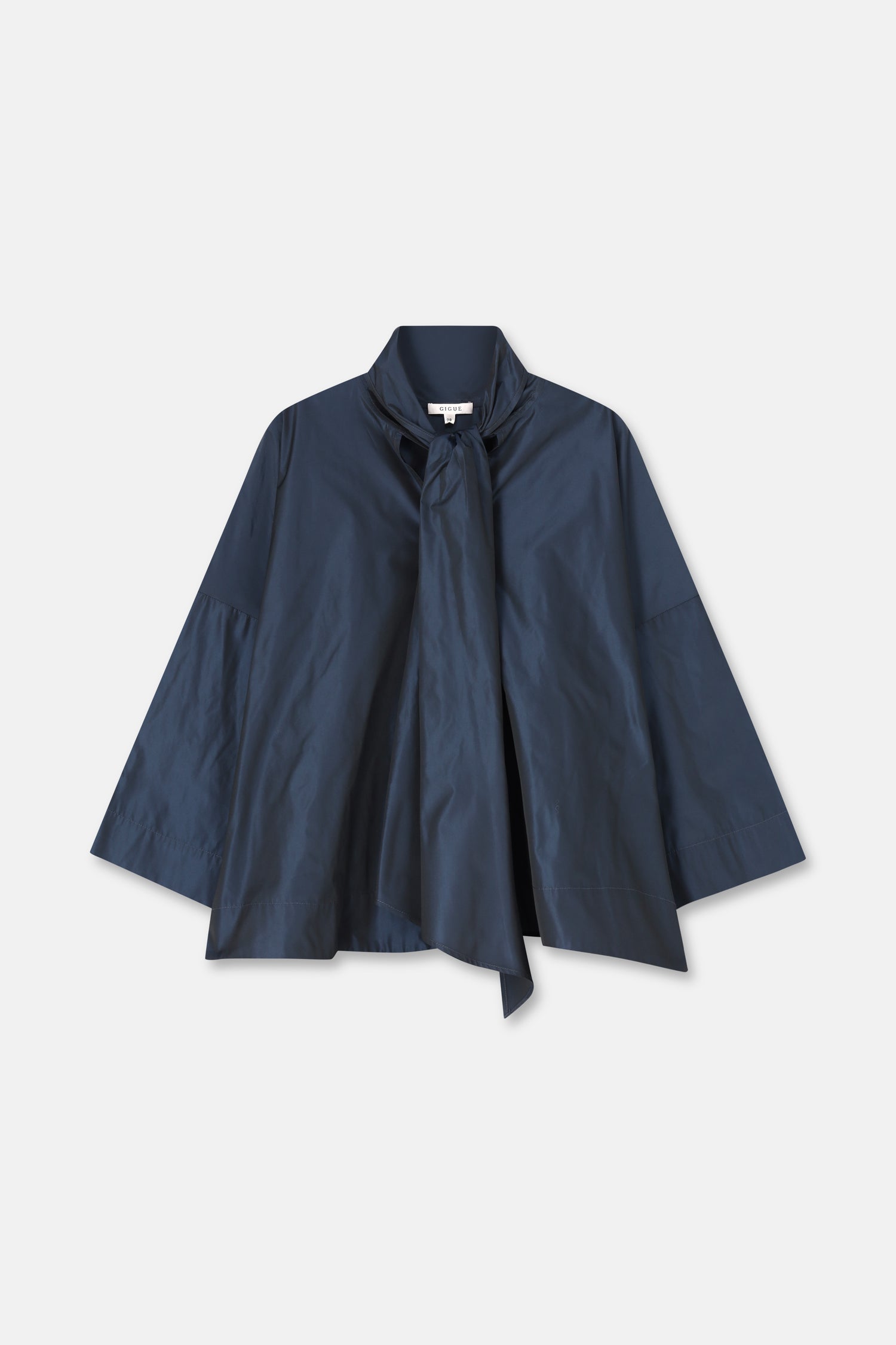 HODALY Blouse navy à col châle