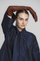 HODALY Blouse navy à col châle