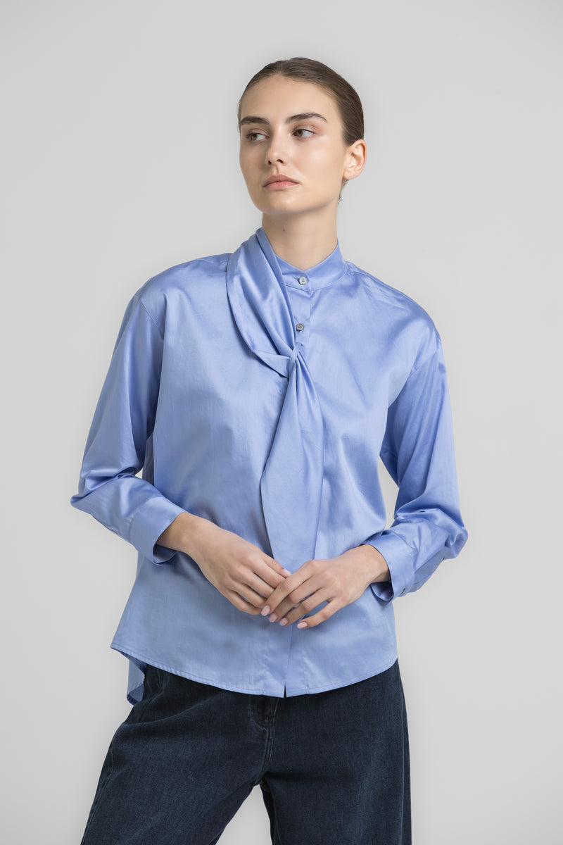 HONFLEUR blauwe blouse