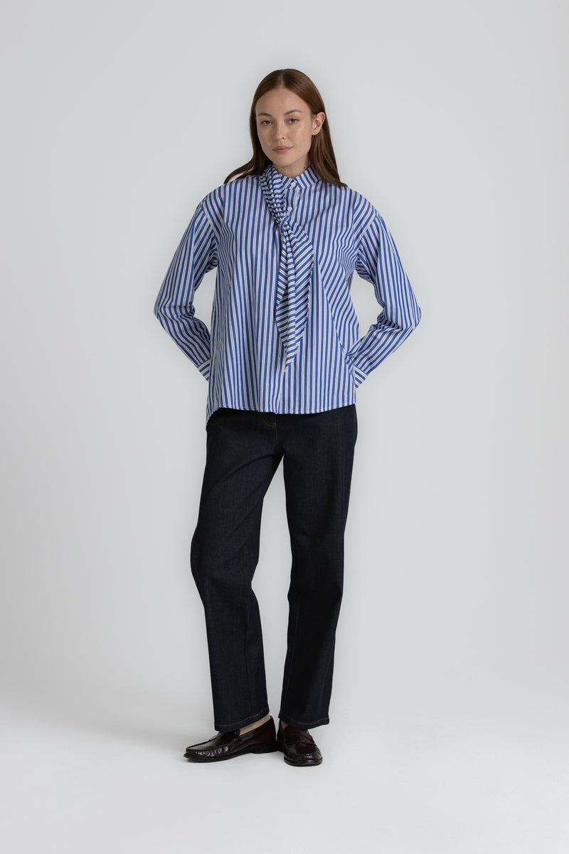 HONFLEUR blauwe blouse
