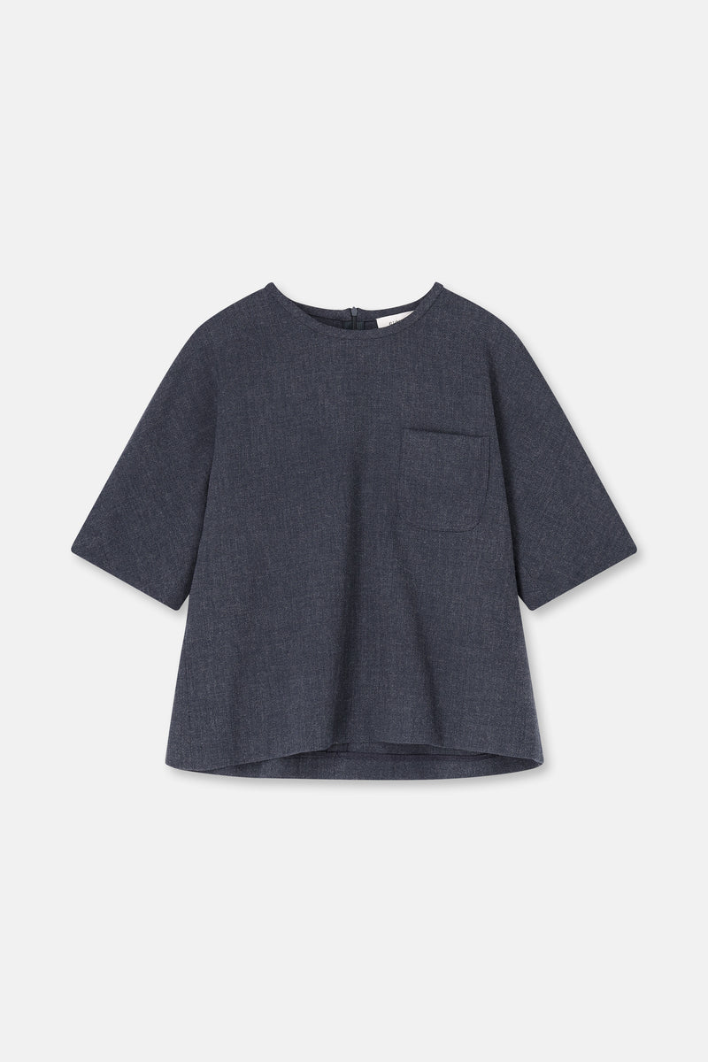 HONY Blouse ample bleue