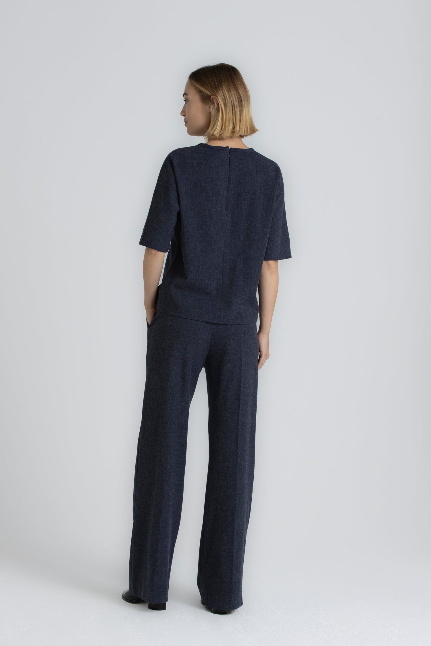 HONY Blouse ample bleue