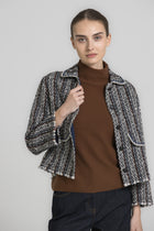 HUX zwarte tweed hemdjasje