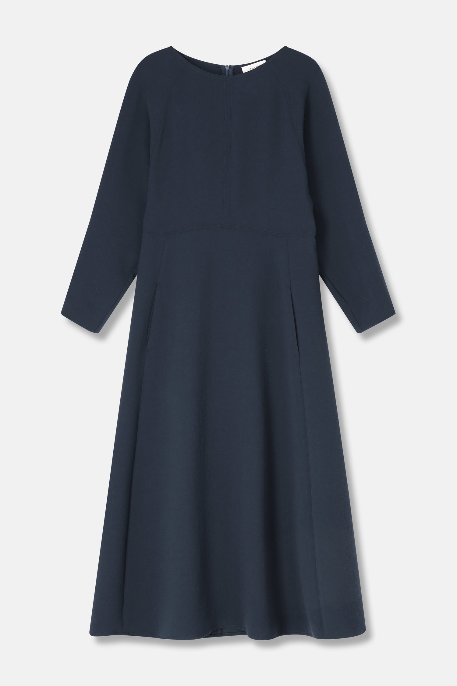 KALY Robe ample mi-longue navy