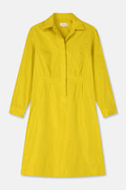 KILTY Shirt dress in yellow taffeta