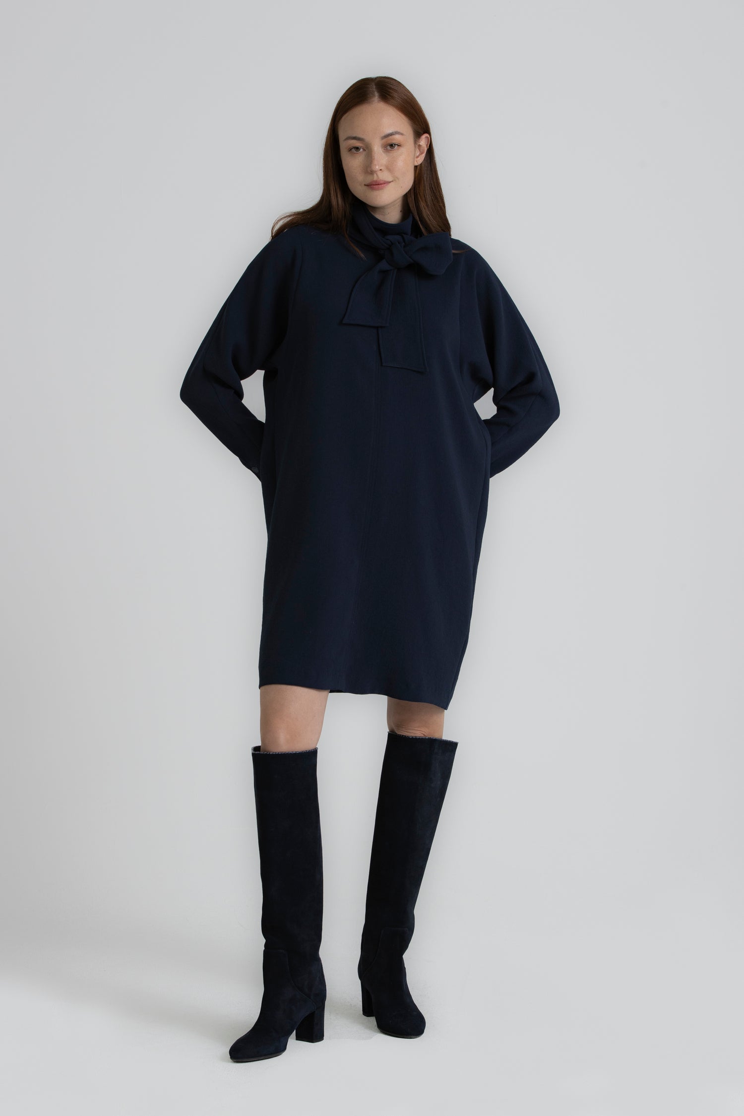 KIORA navy jurk