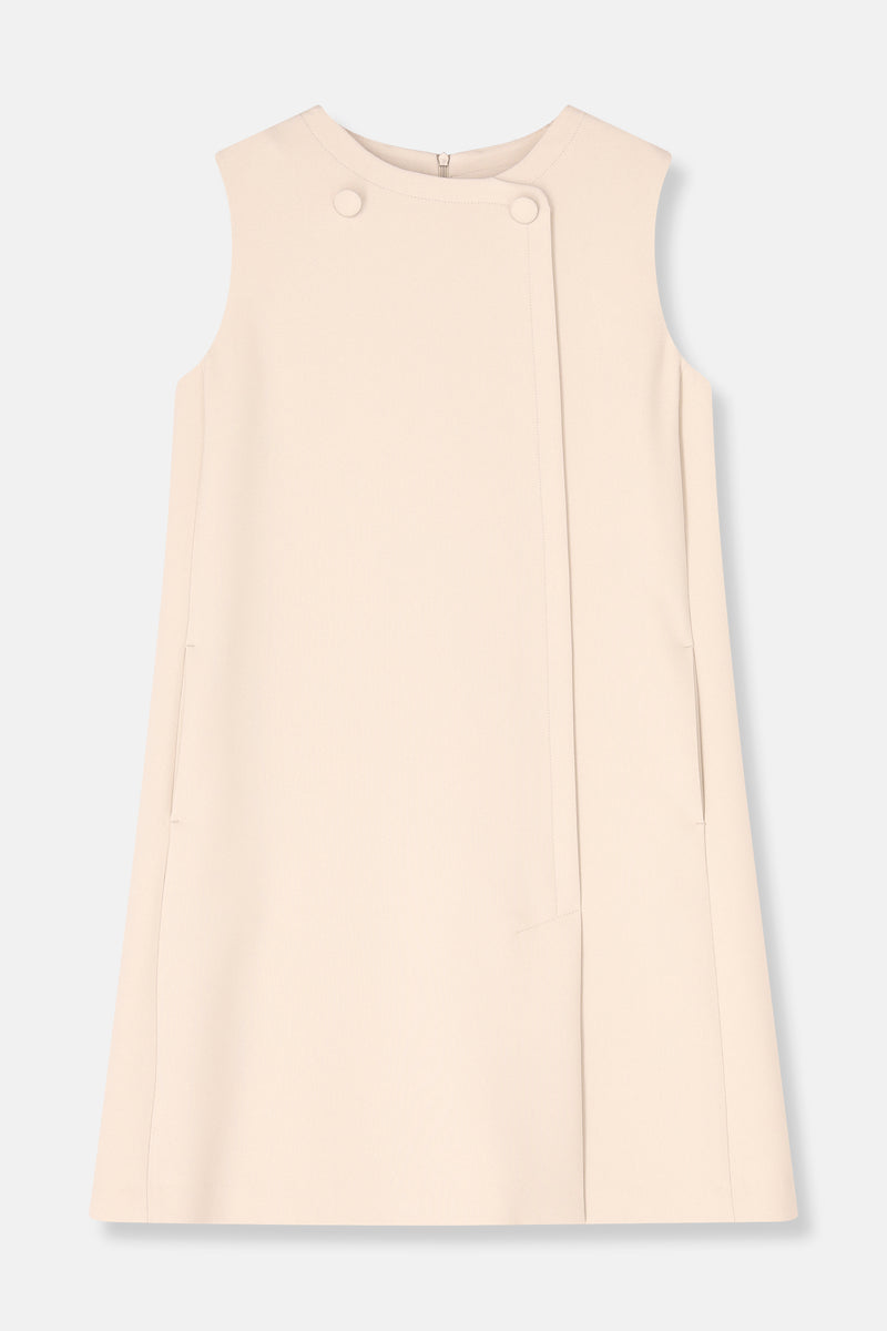 KORNER Robe ample sans manches mastic