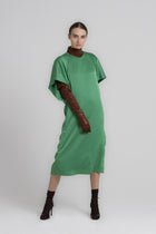 KYNAN groene jurk