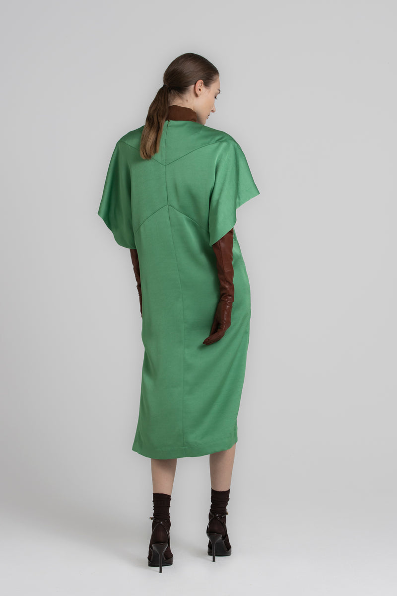 KYNAN groene jurk