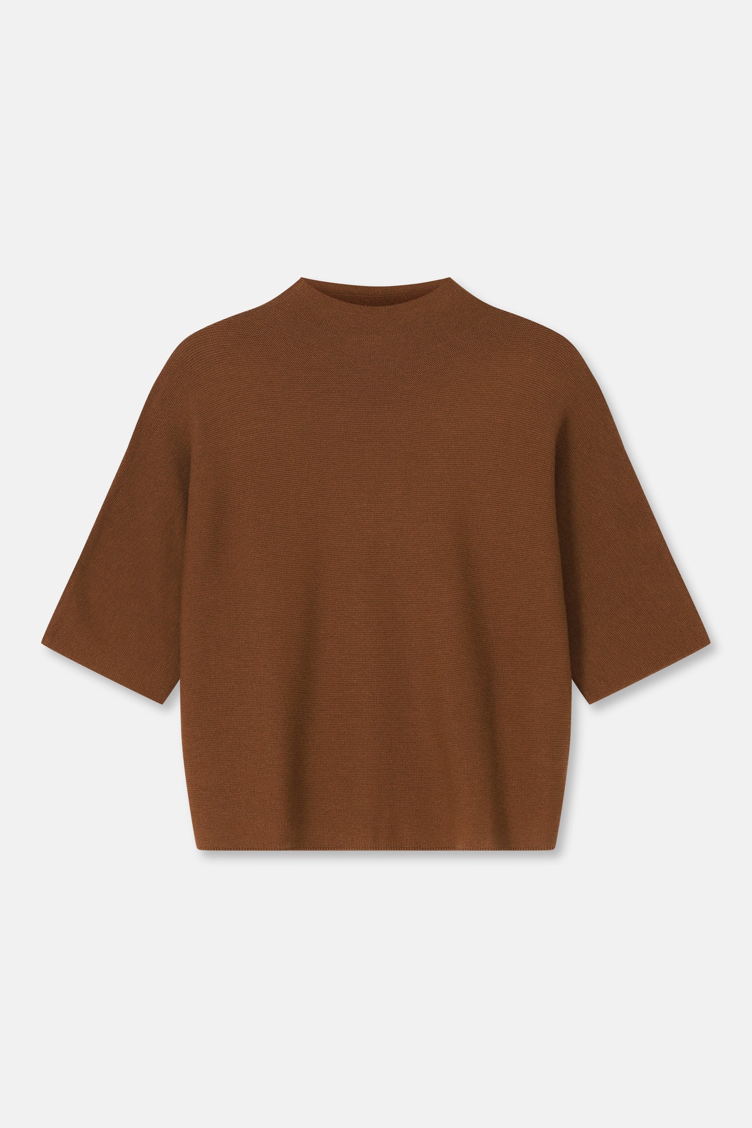 LANOO Brown polo neck jumper