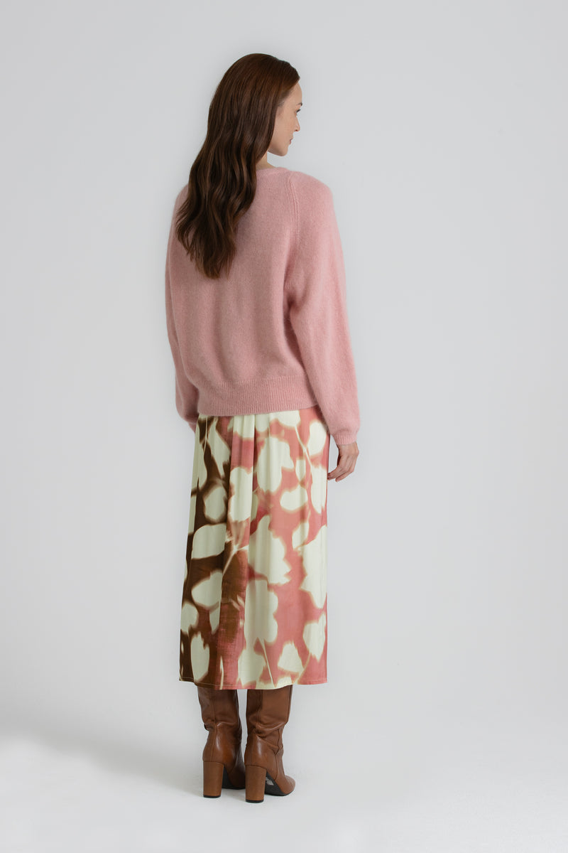 LAYS Pink boat neck jumper