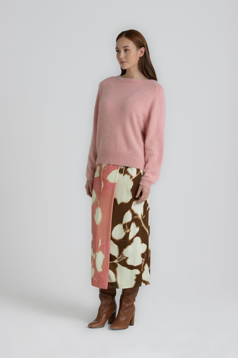 LAYS Pink boat neck jumper