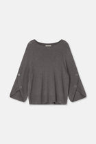 LINEA Dark grey poncho-jumper