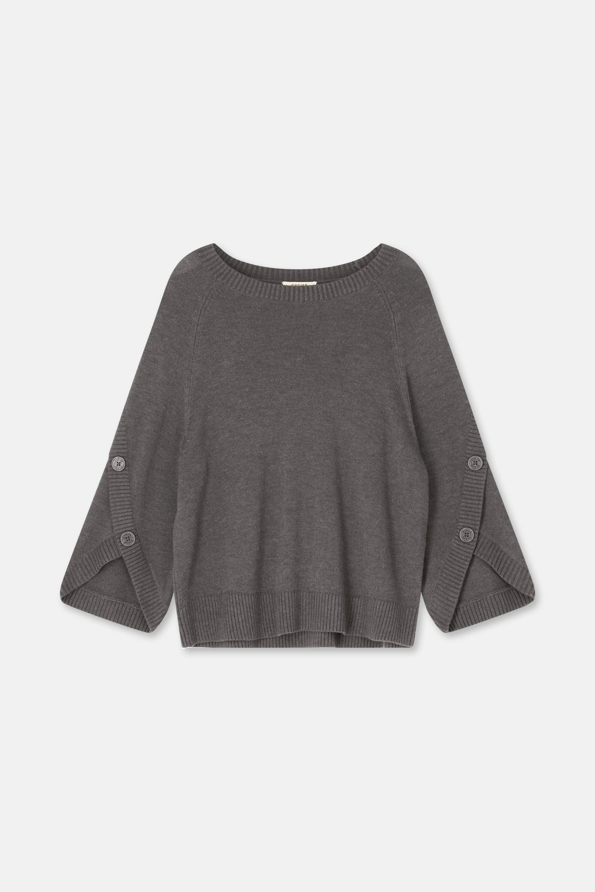 LINEA Dark grey poncho-jumper