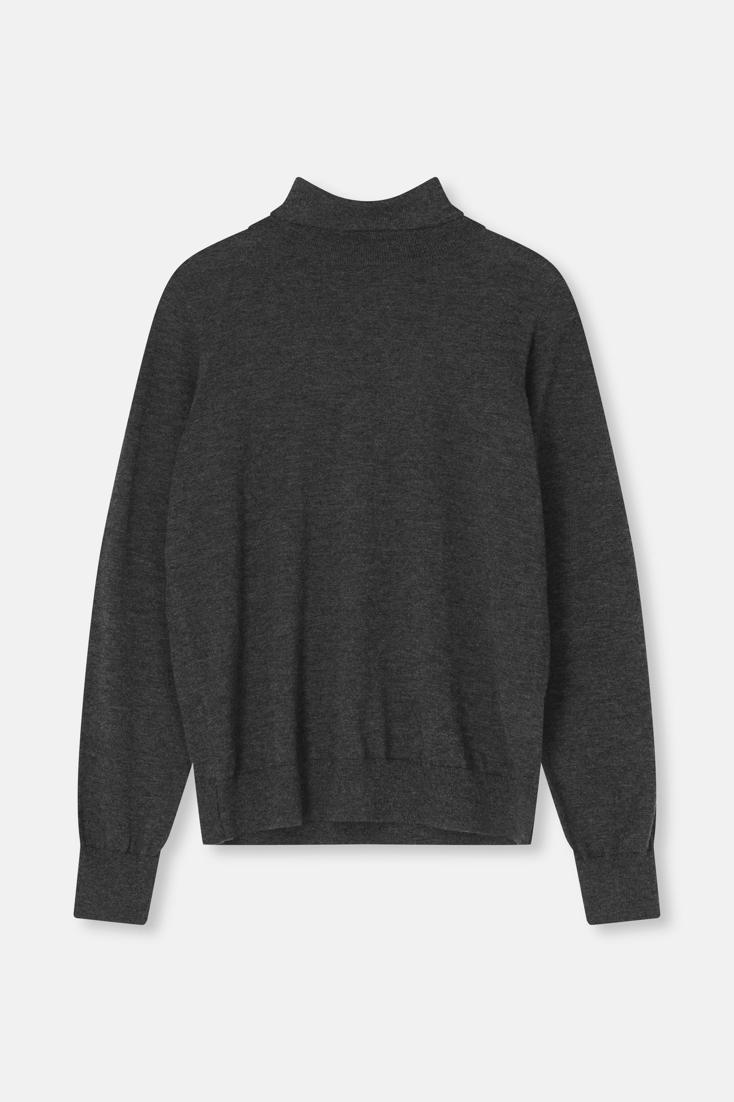 LIVIA Pull col roulé gris foncé