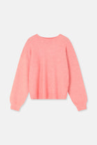 LOGAN Pink fluffy crew neck jumper