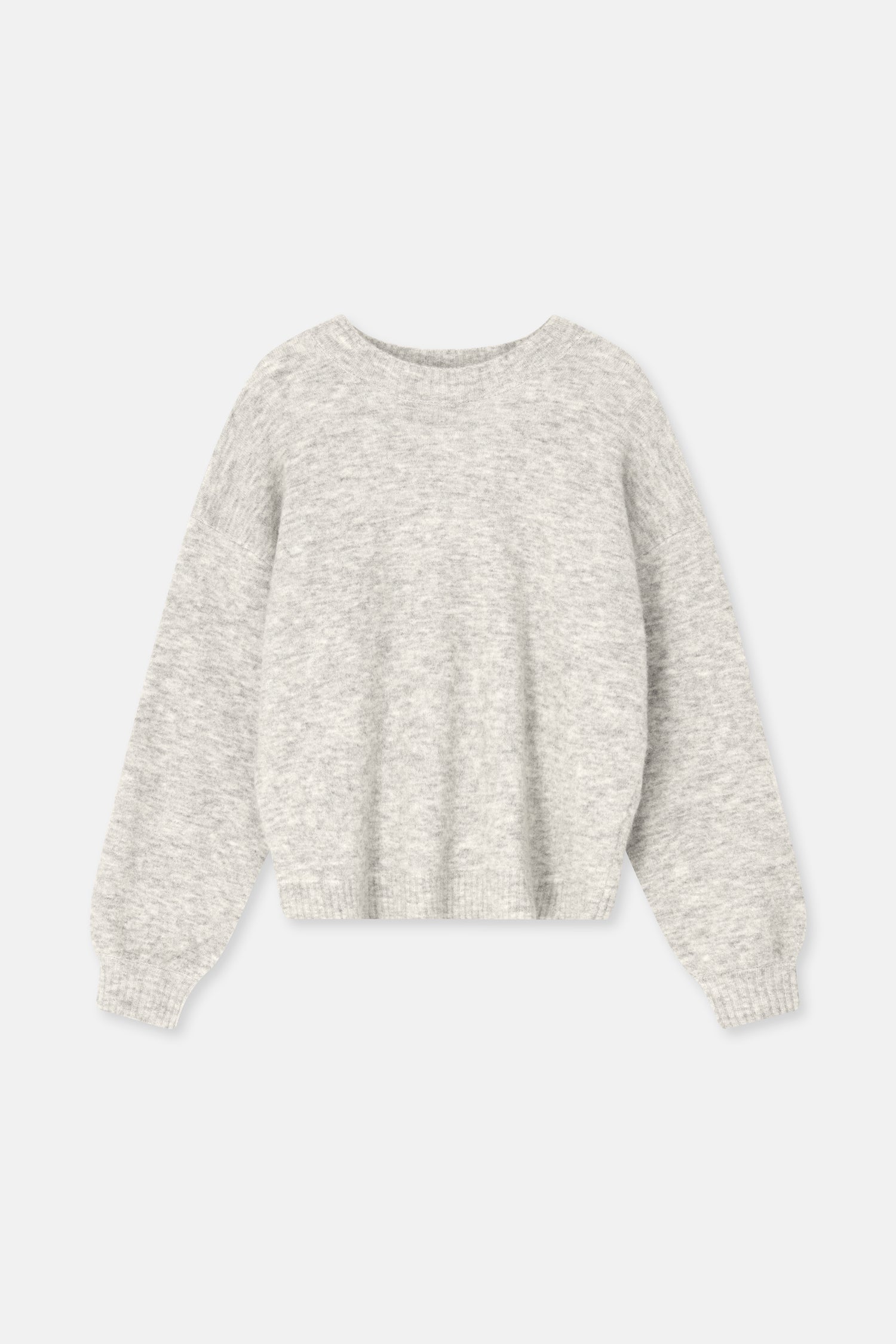 LOGAN Pull duveteux gris clair