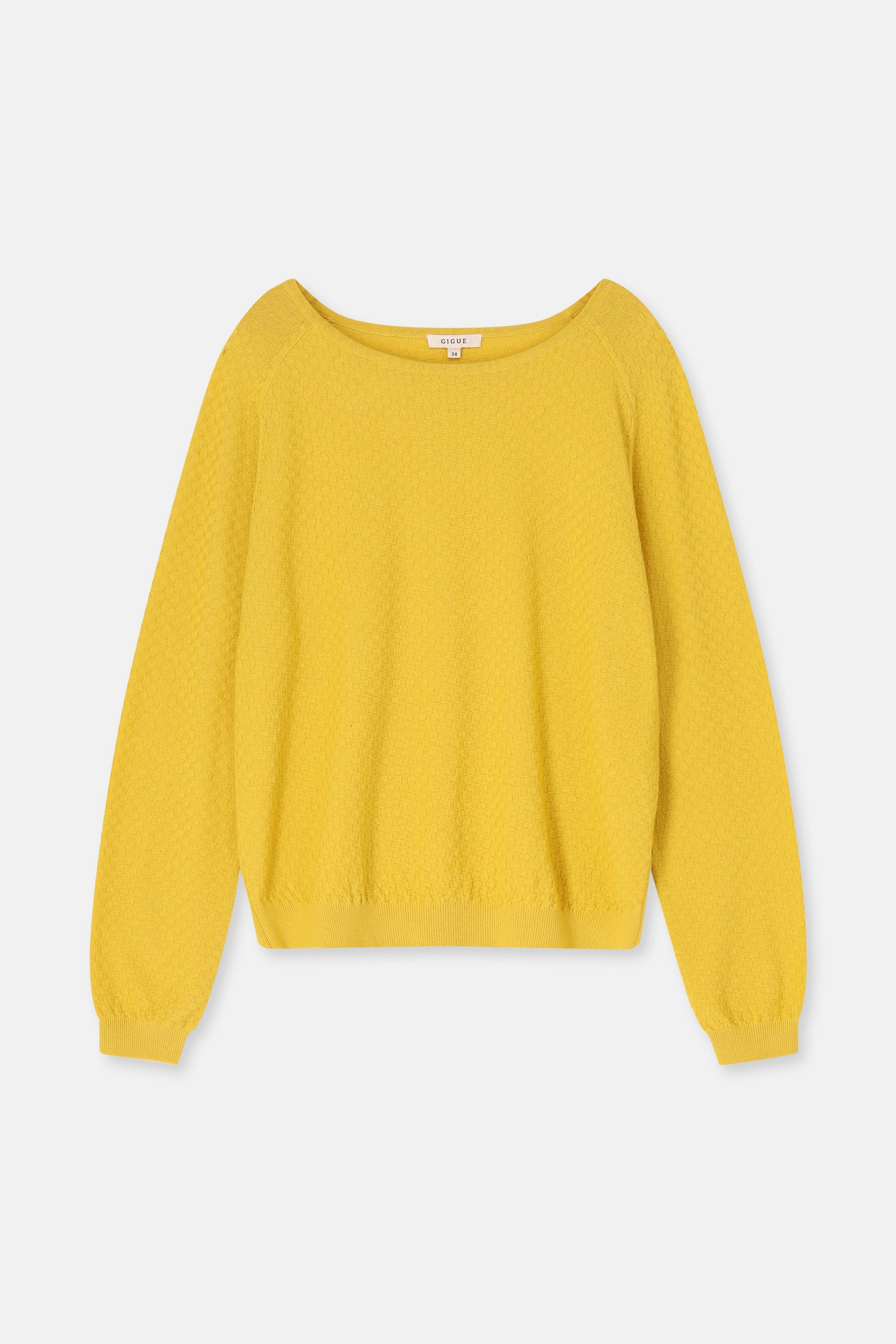 LUNA Pull col bateau jaune