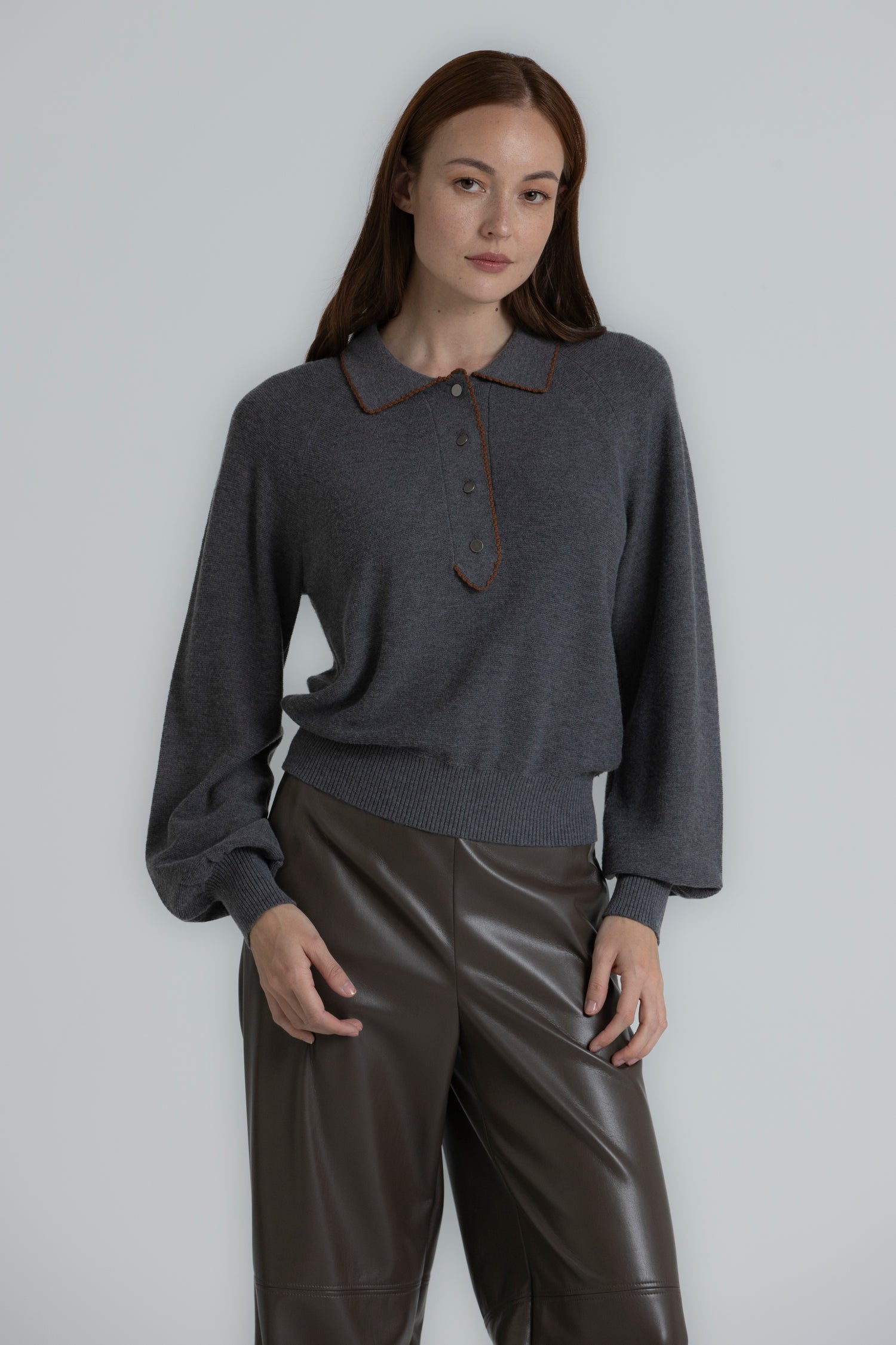 LYRA Polo gris foncé