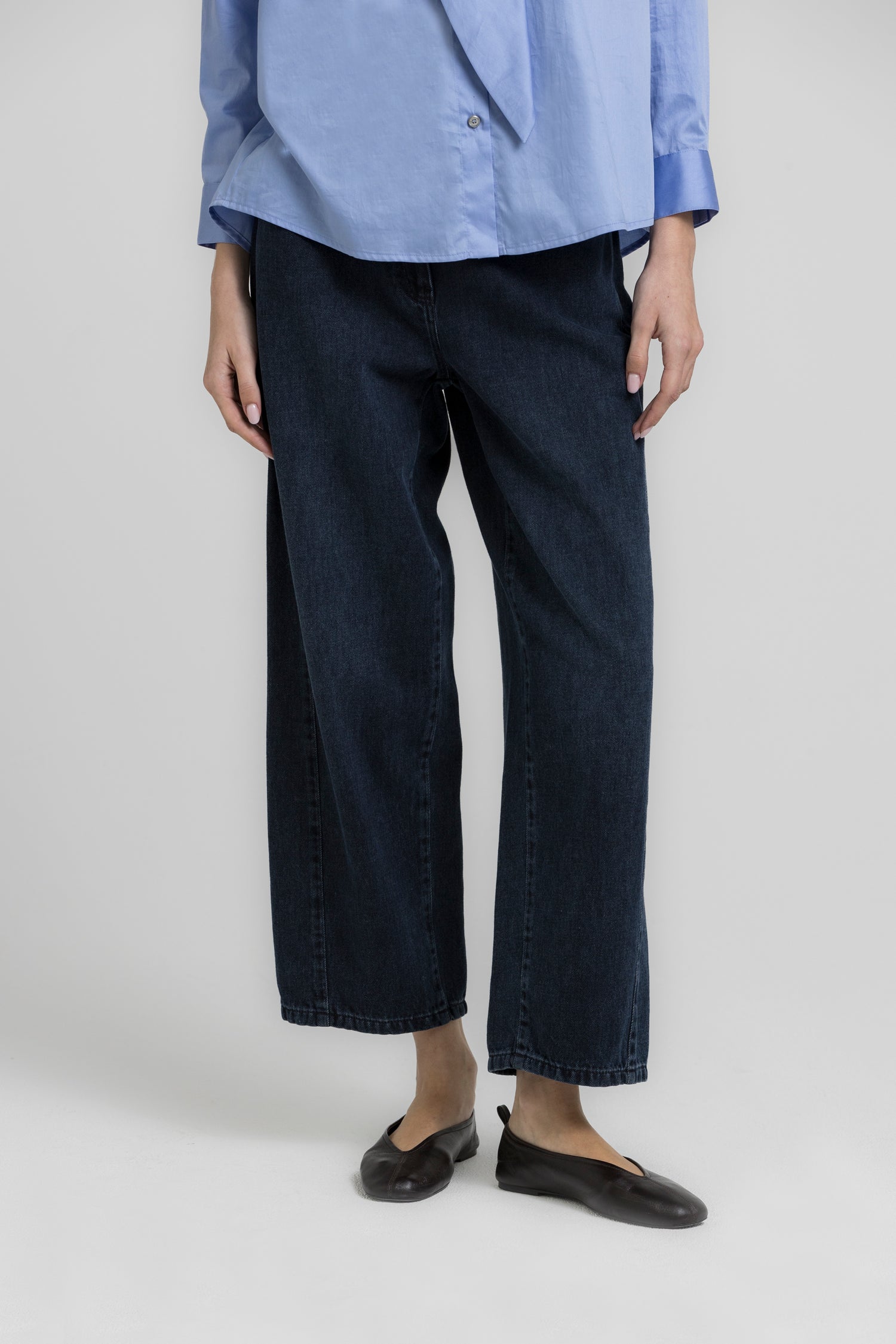 RANI Jean barrel foncé