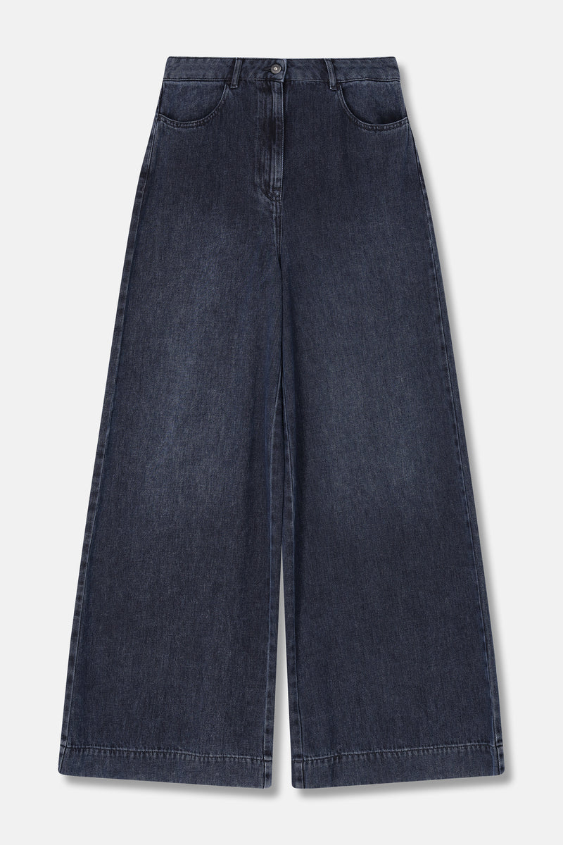 REMIND wijde dark denim