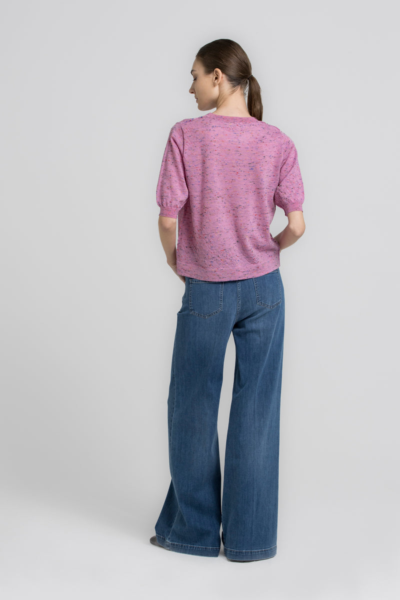 REV wijde blauwe denim