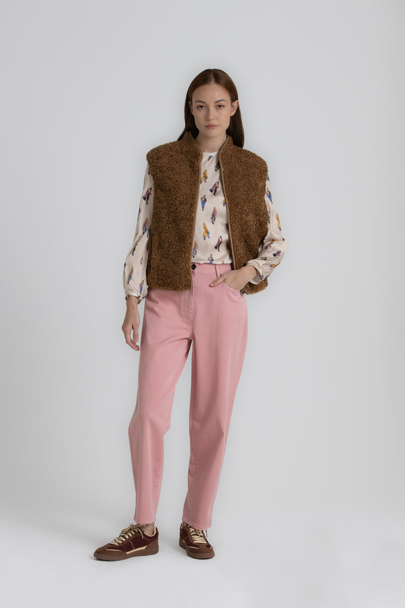 RIGO roze barrel jeans