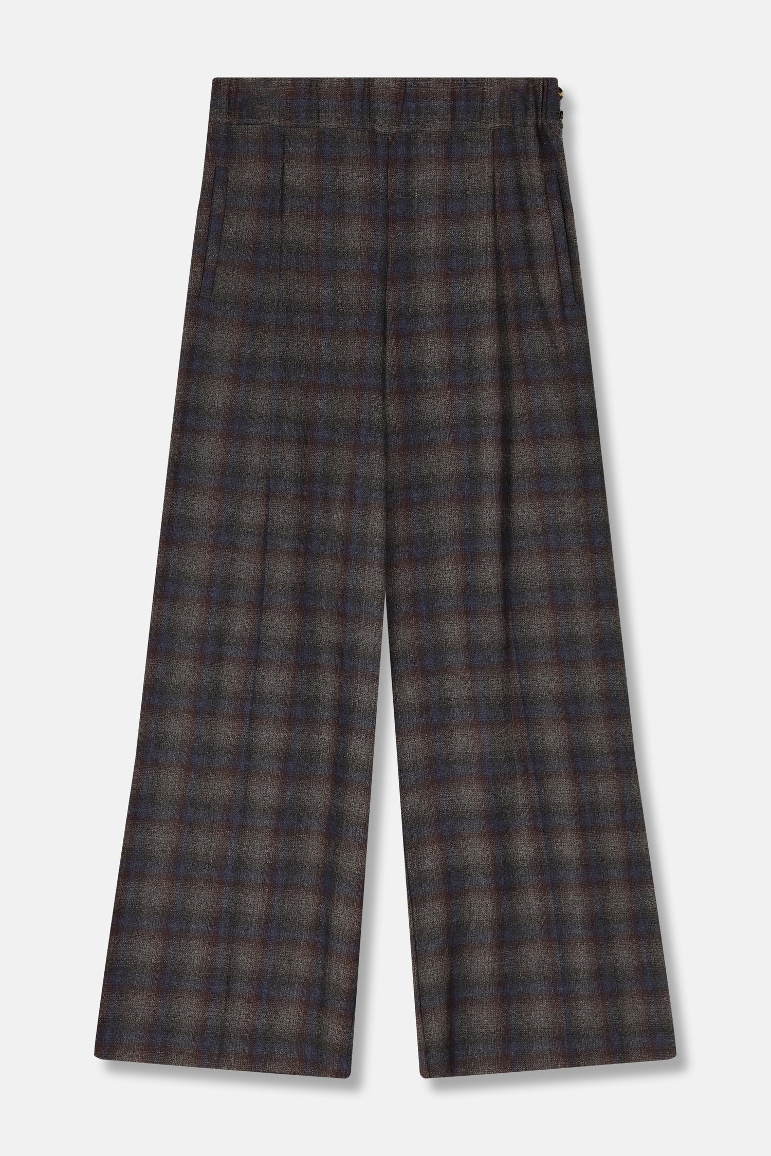 ROCHE donkergrijze broek met ruit