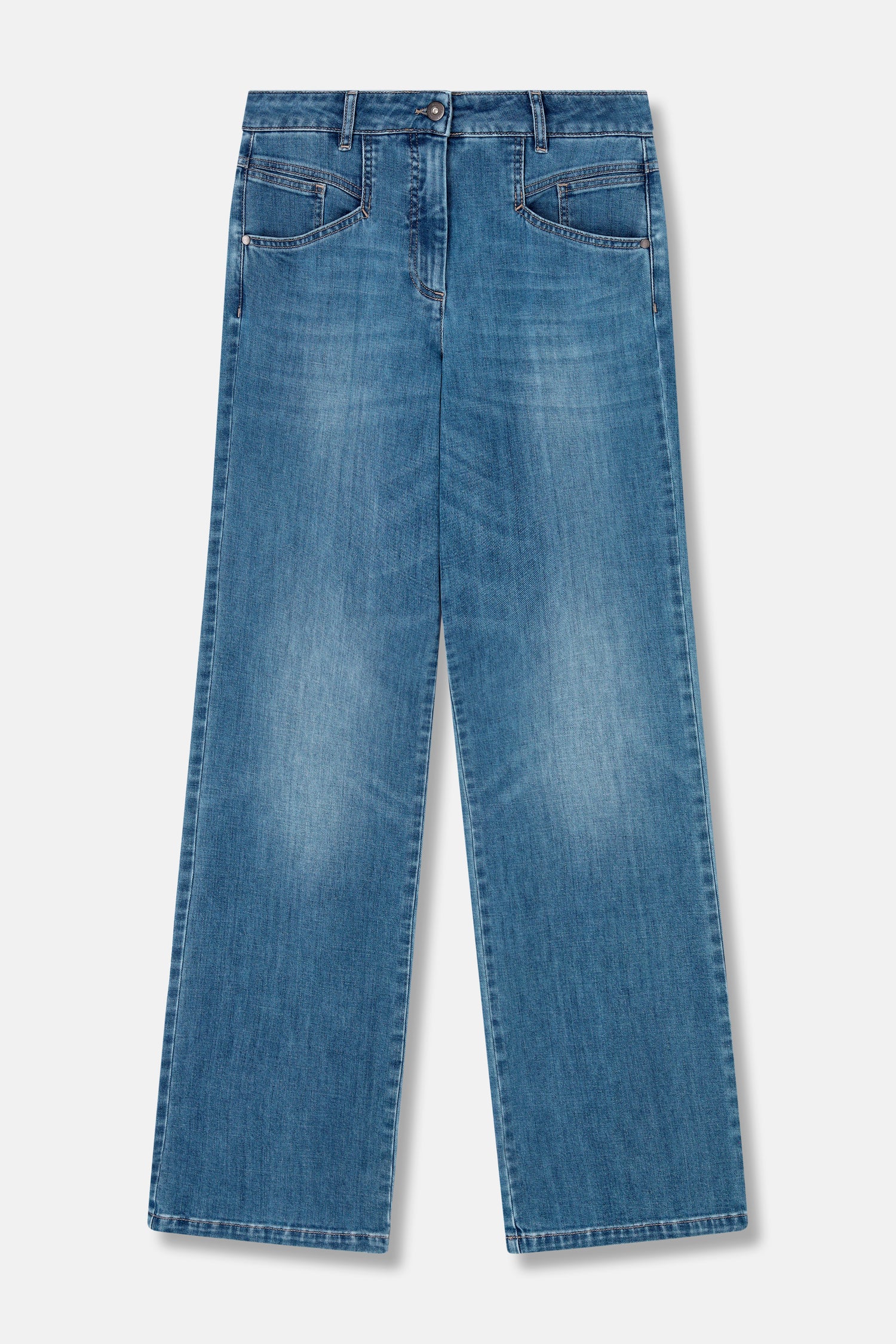 ROEZI rechte blauwe jeans