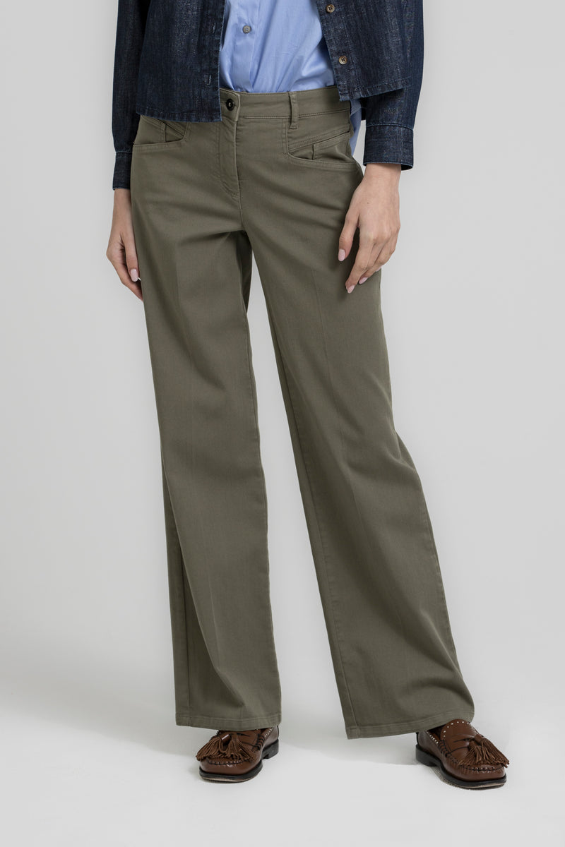 ROEZI Straight-leg khaki jeans