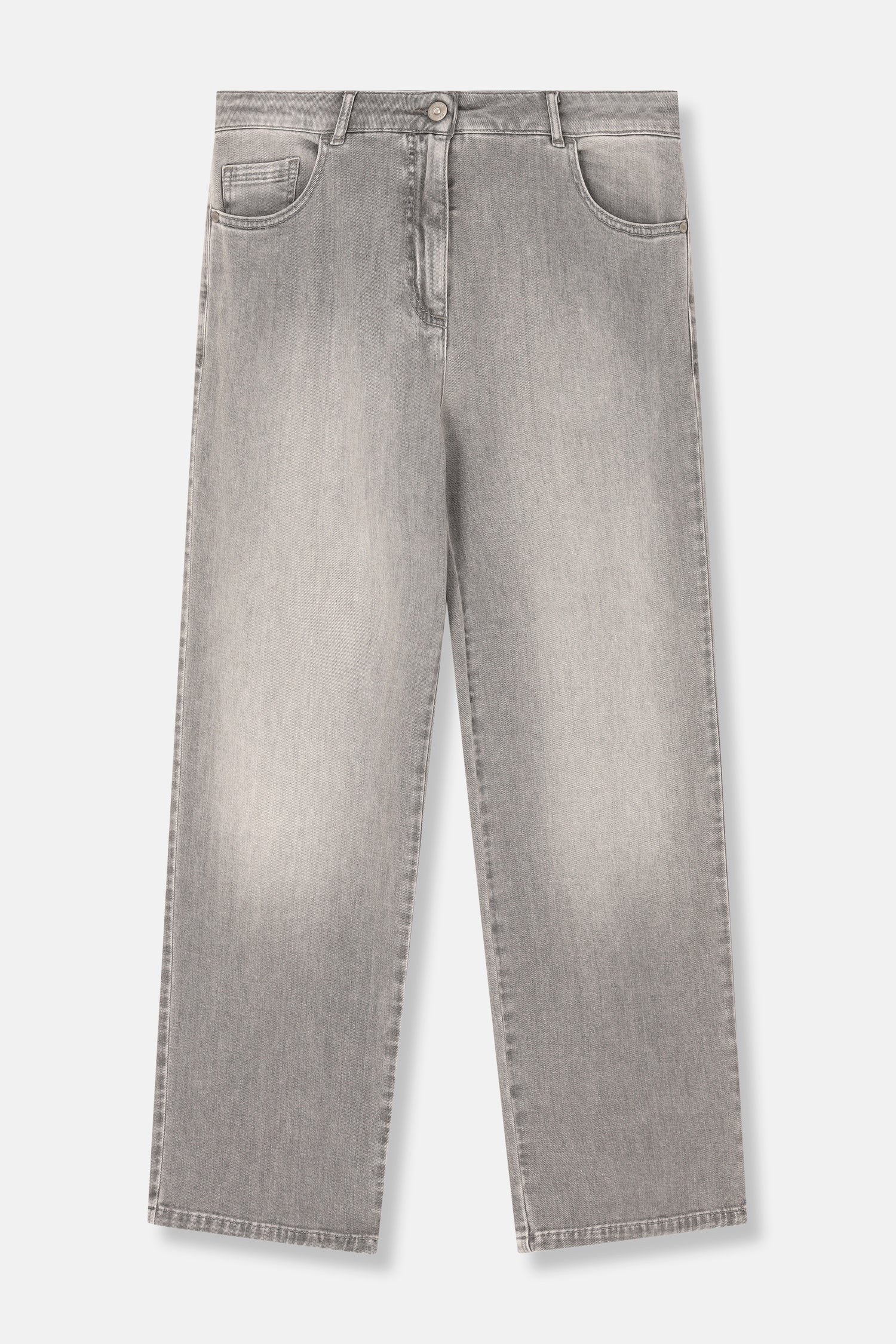 ROLLING rechte denim lichtgrijs