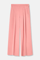 RONDO Pantalon rose large à plis