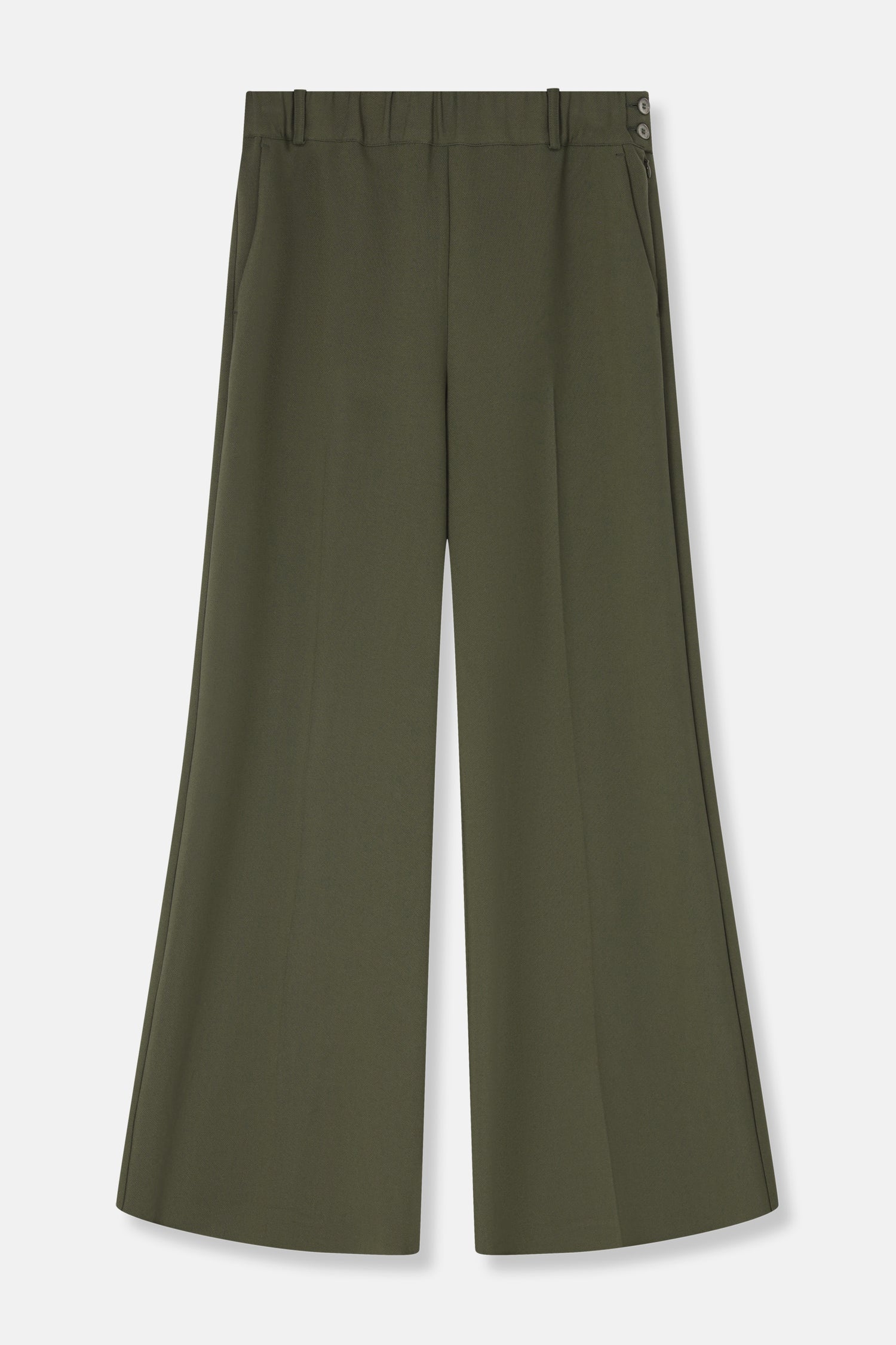 RUBIO Pantalon large kaki long