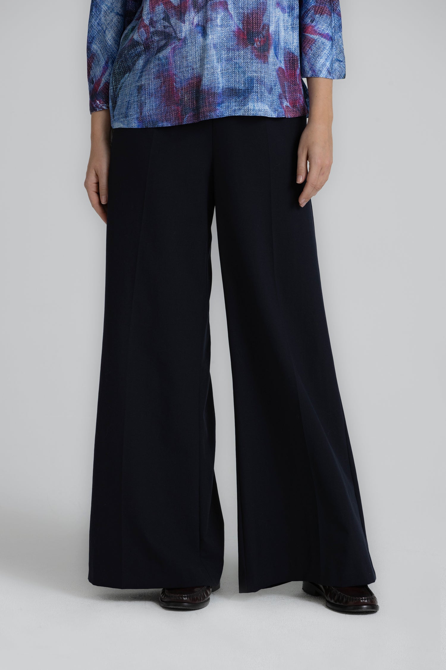 RUBIO Pantalon large navy long