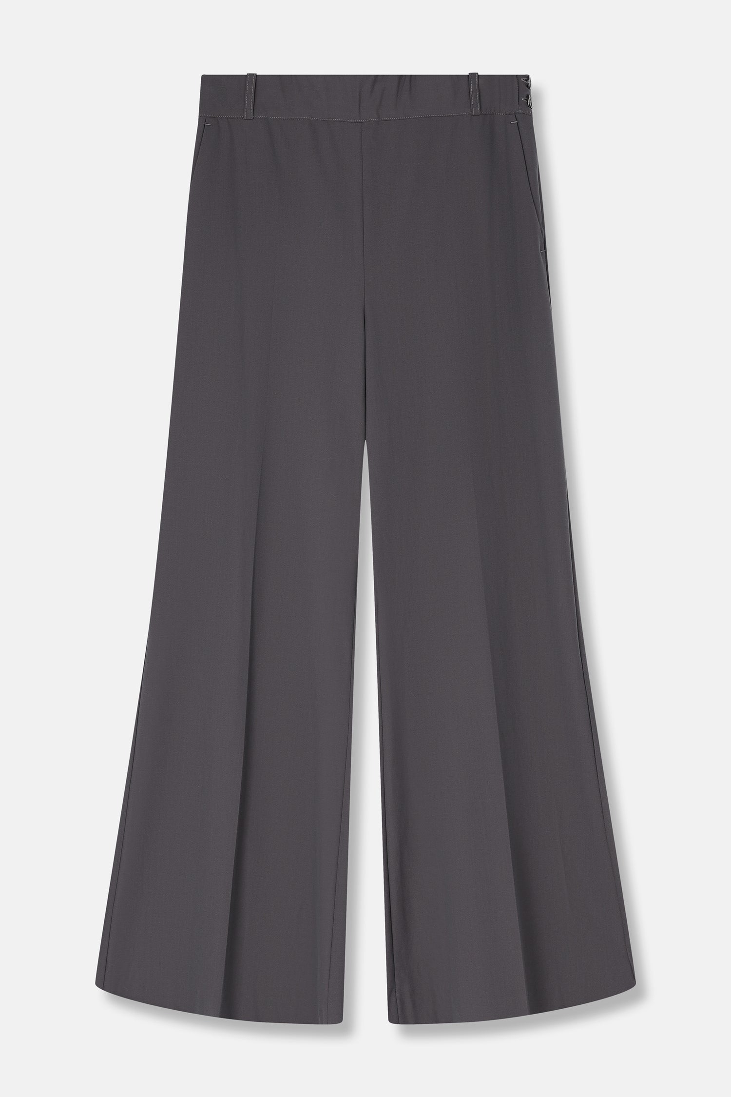 RUBIO Pantalon large gris foncé long