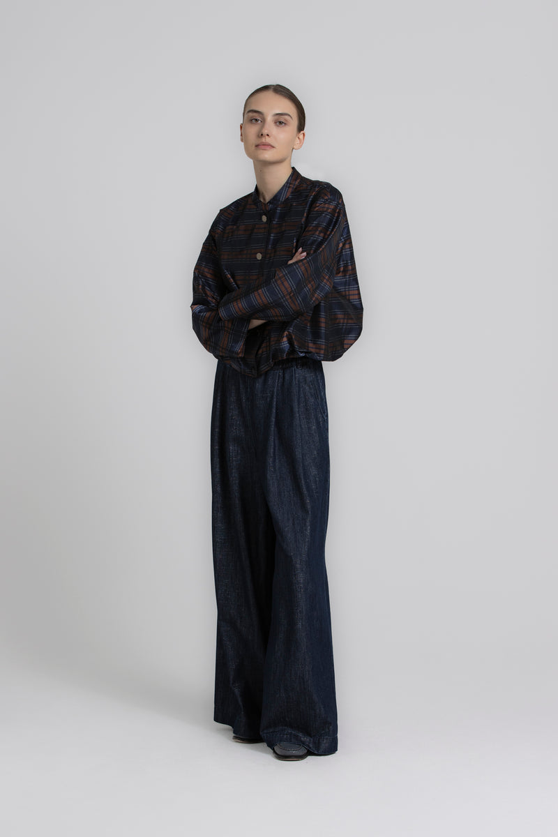 RUSH wijde donkere denim