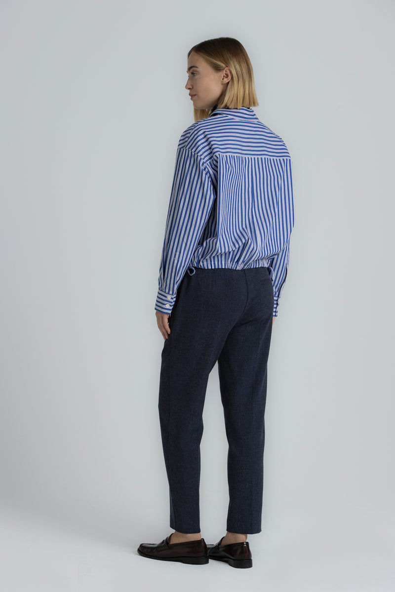 RUSSEL Pantalon bleu tailored ajusté