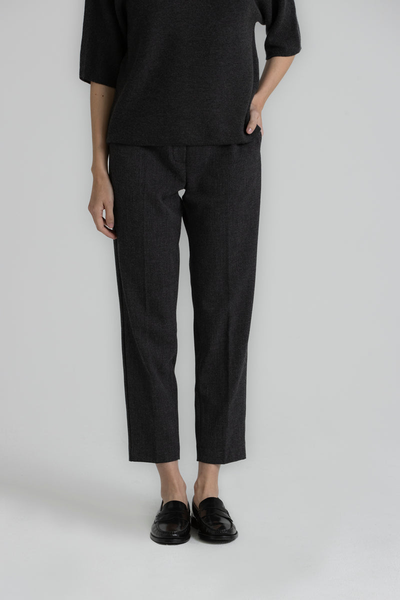 RUSSEL Pantalon gris tailored ajusté
