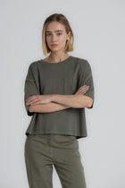 SALOR Boxy khaki t-shirt