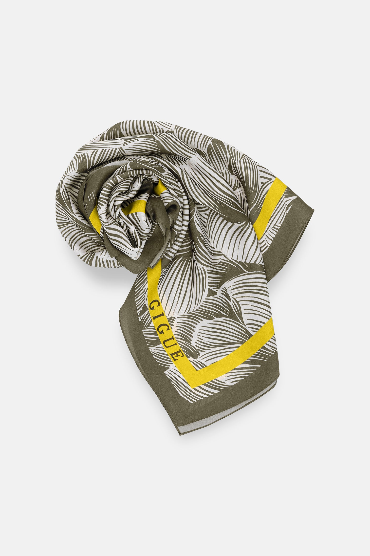 SCARF Écharpe imprimée kaki