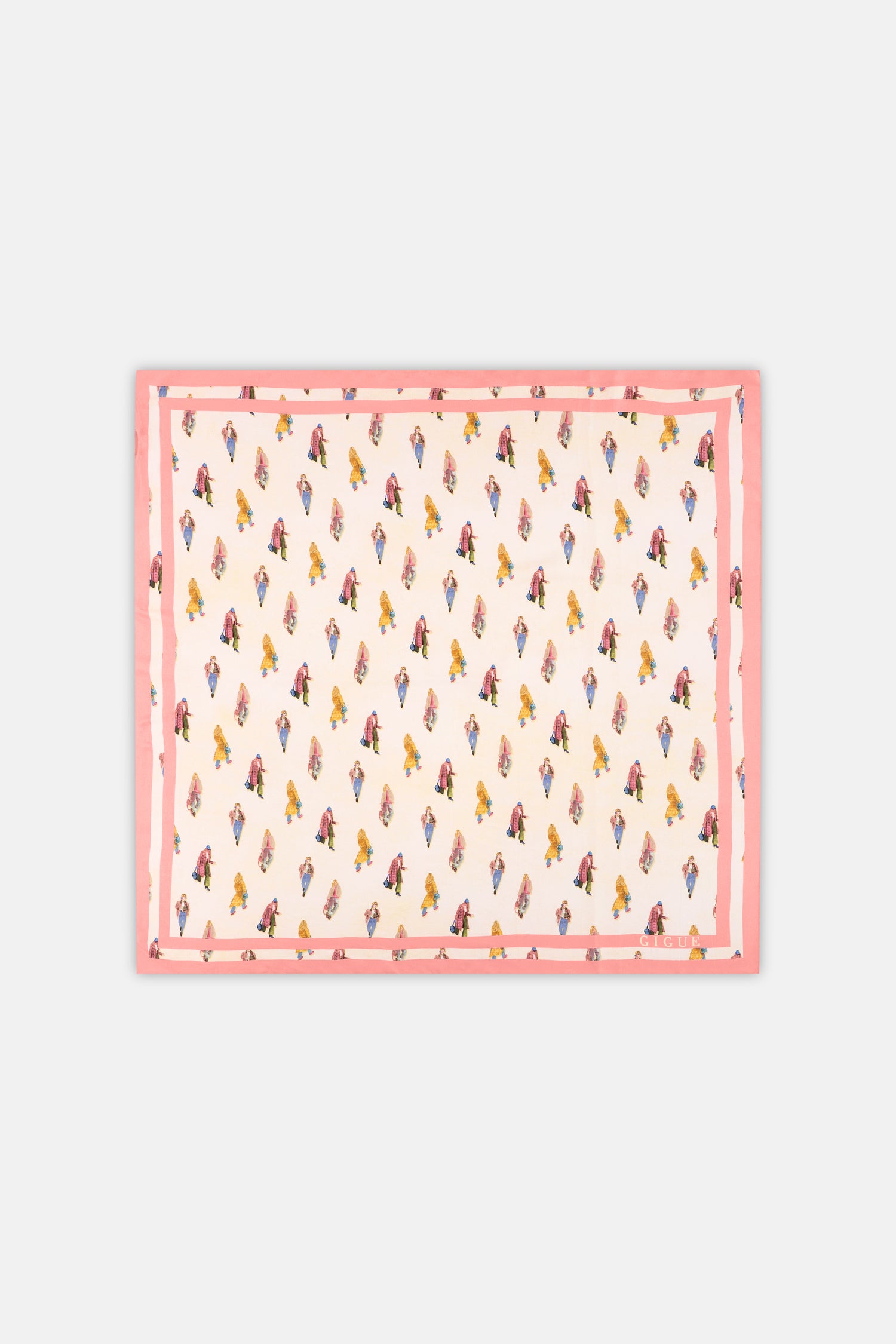 SCARF Écharpe imprimée rose