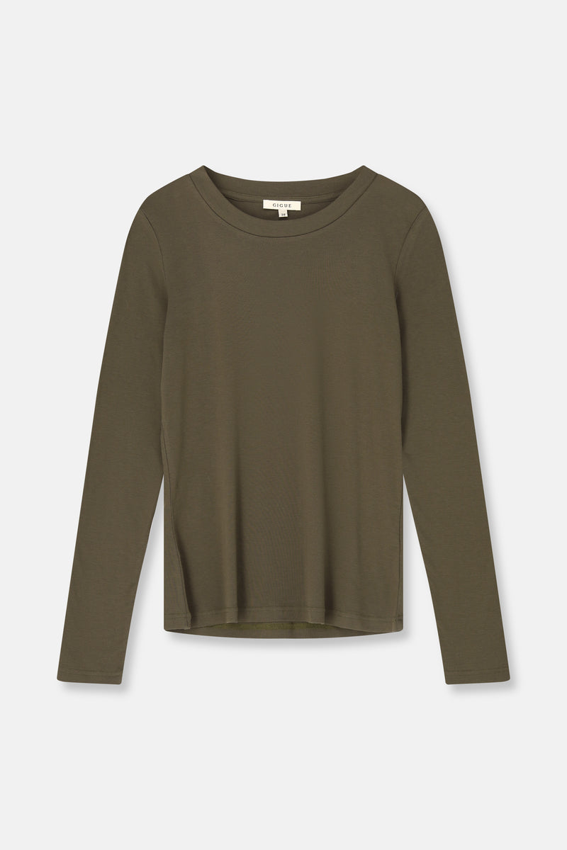 SENSI kaki t-shirt