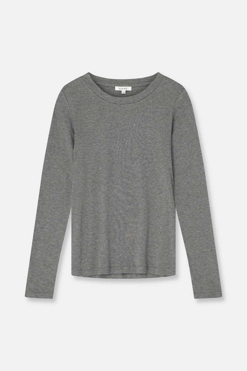 SENSI donkergrijze t-shirt
